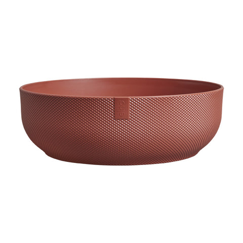 Simegarden Portavasi da interno "Jazz bowl" Rosso toscano / ⌀ 28 x H 9 cm