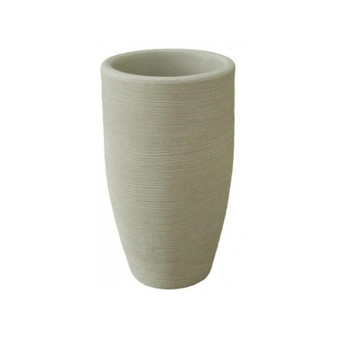 Simegarden Vasar Vaso Alto Shabby Tronco Conico 40 cm / Corda